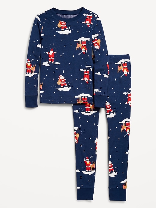 View large product image 2 of 4. Gender-Neutral Graphic Snug-Fit Pajama Set for Kids