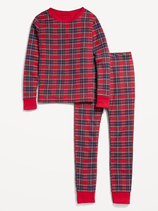 View large product image 2 of 4. Gender-Neutral Graphic Snug-Fit Pajama Set for Kids