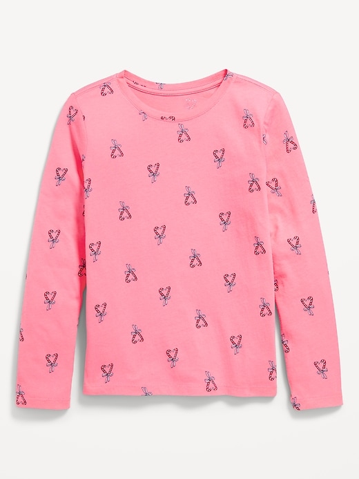 View large product image 1 of 1. Printed Softest Long-Sleeve T-Shirt for Girls