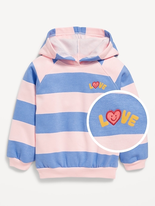 View large product image 1 of 1. Long-Sleeve Graphic Pullover Hoodie for Toddler Girls