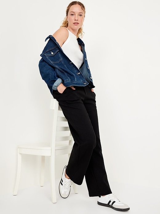 Image number 3 showing, High-Waisted Dynamic Fleece Trouser Pants