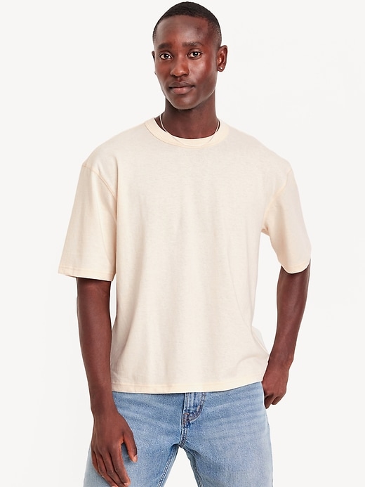 Image number 1 showing, Heavyweight Crop Crew-Neck T-Shirt