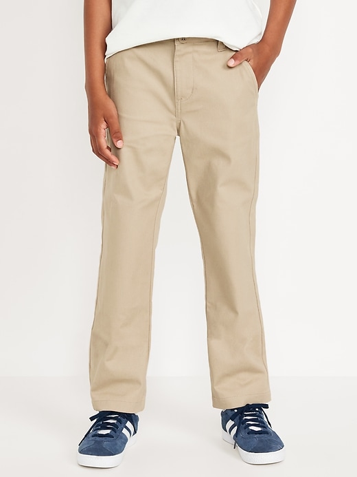 View large product image 1 of 6. Slim School Uniform Chino Pants for Boys