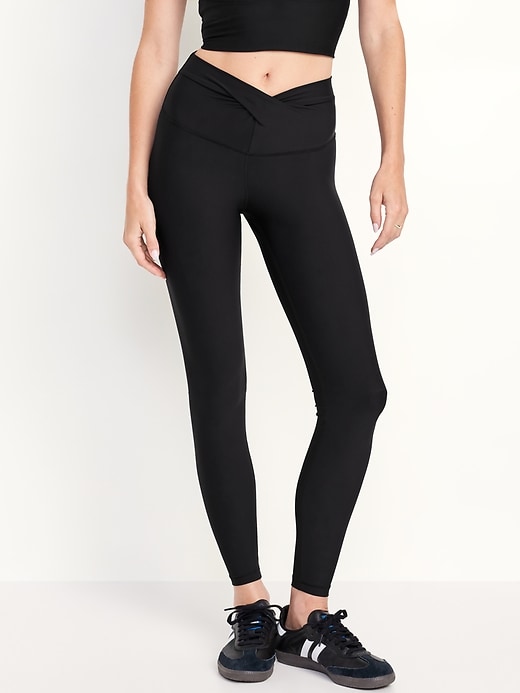 Image number 1 showing, Extra High-Waisted PowerSoft Twist-Front Leggings