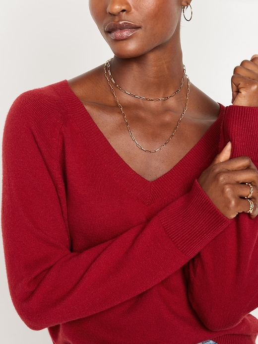 Image number 5 showing, SoSoft Loose V-Neck Sweater