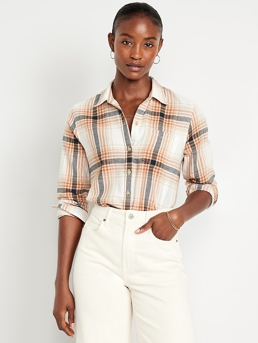 Image number 1 showing, Classic Flannel Button-Down Shirt