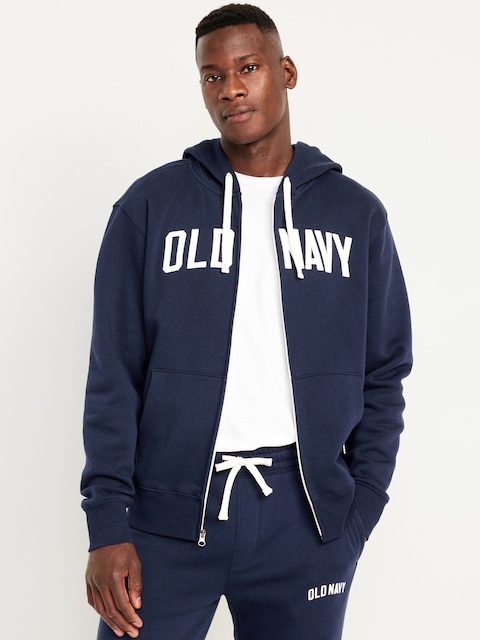 Loose Logo Zip Hoodie - In The Navy