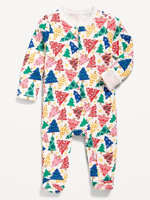 View large product image 1 of 2. 2-Way-Zip Printed Sleep &amp; Play Footed One-Piece for Baby