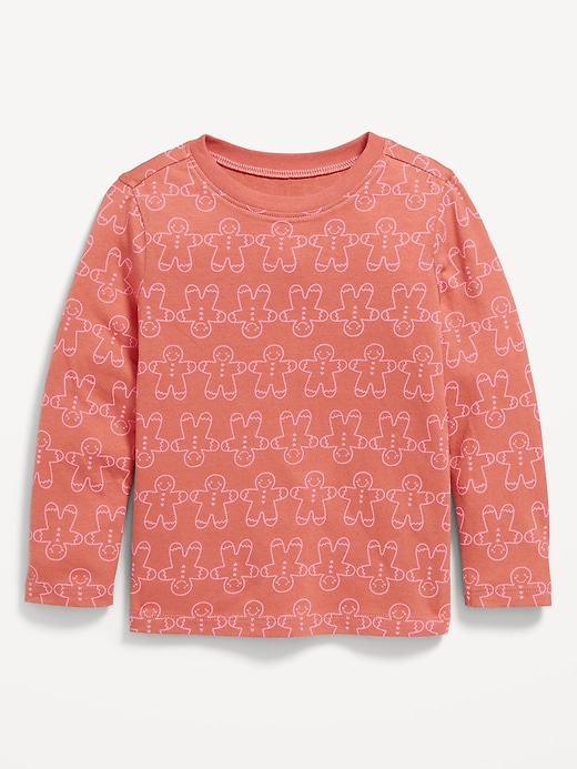 View large product image 1 of 1. Printed Long-Sleeve T-Shirt for Toddler Girls