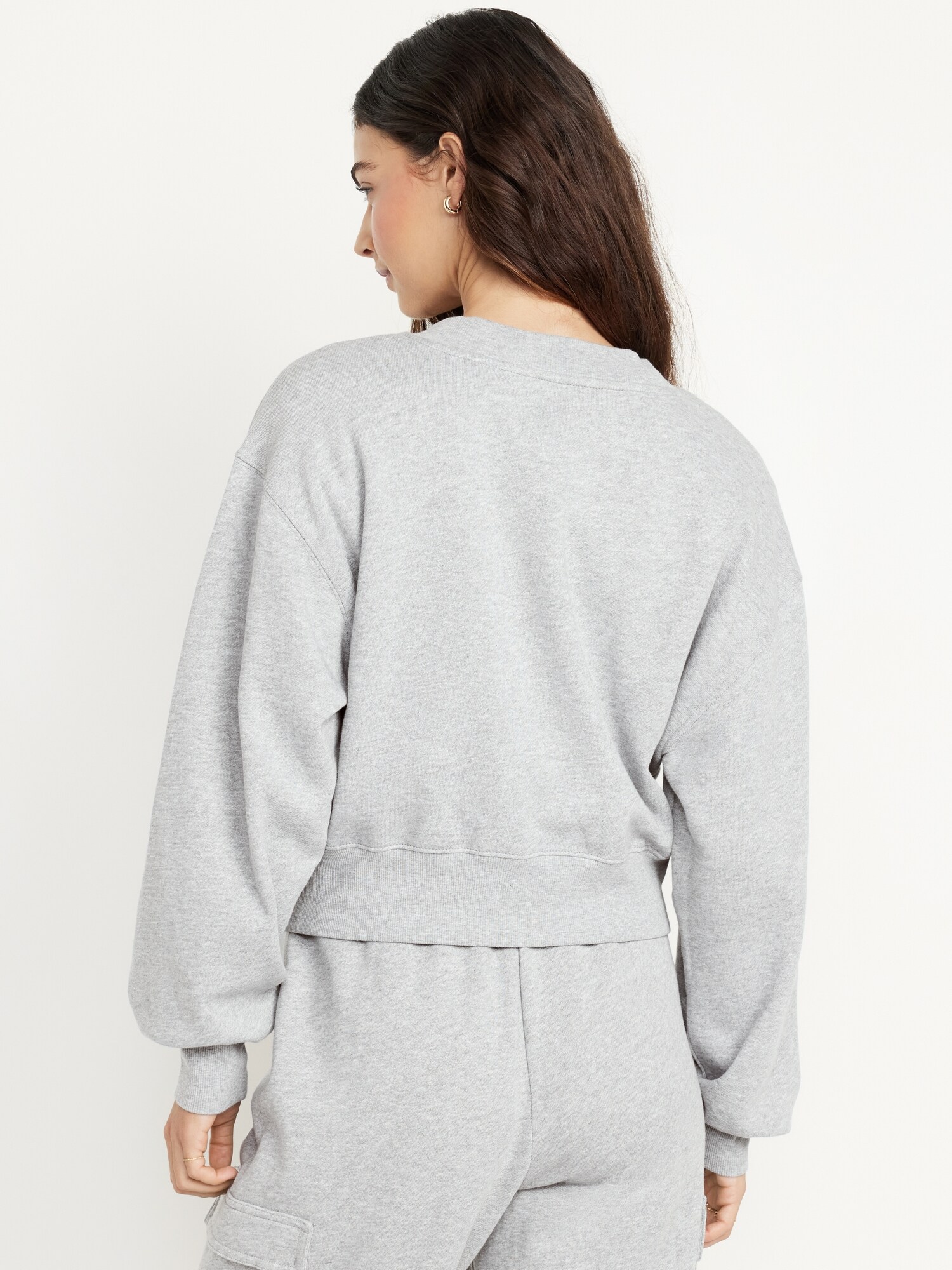 SoComfy Oversized V-Neck Sweatshirt | Old Navy