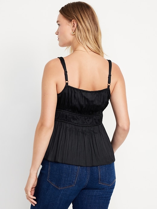 Image number 6 showing, Waist-Defined Satin Top