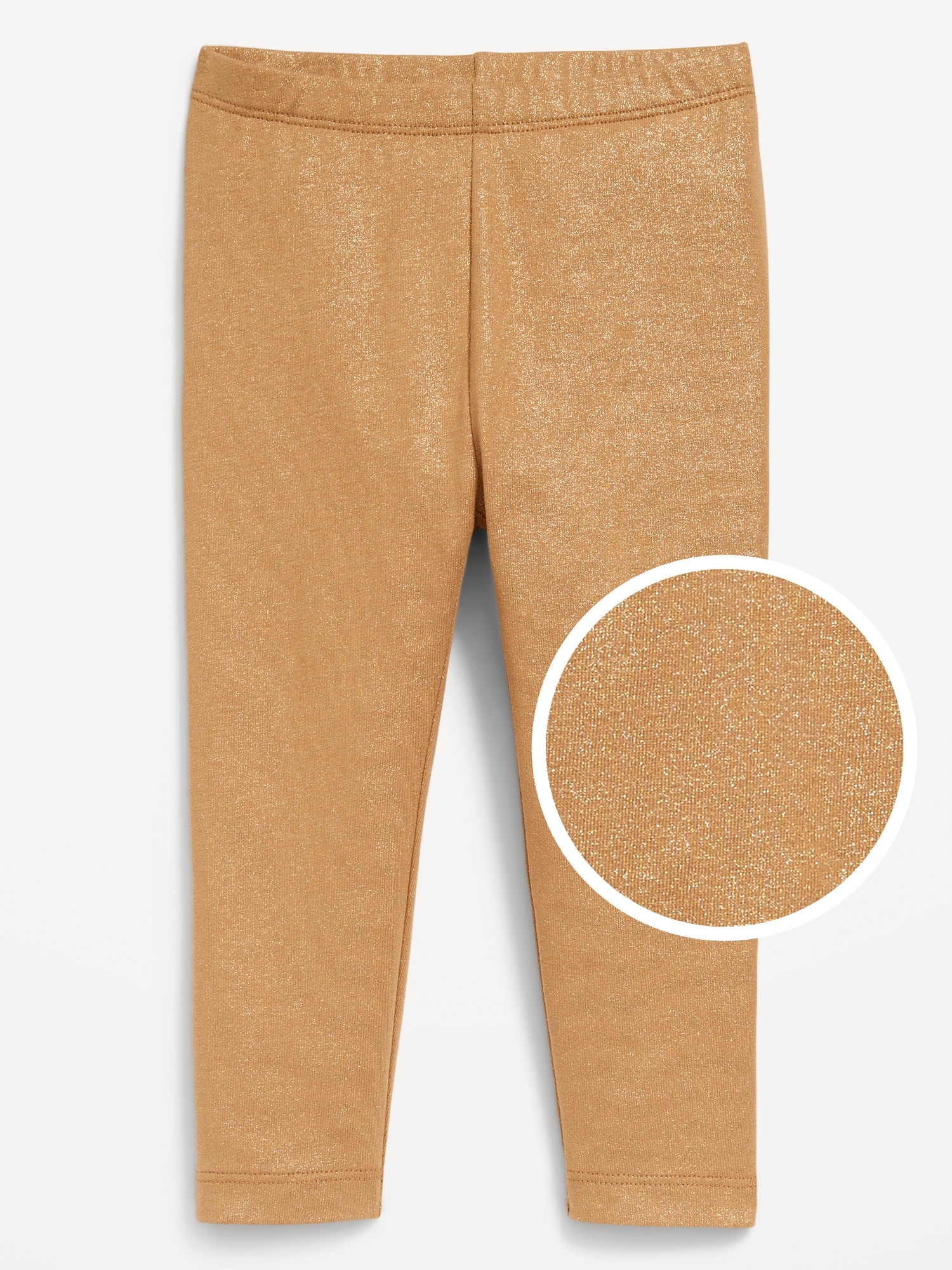 Jersey Shimmer Leggings for Toddler Girls - Gold