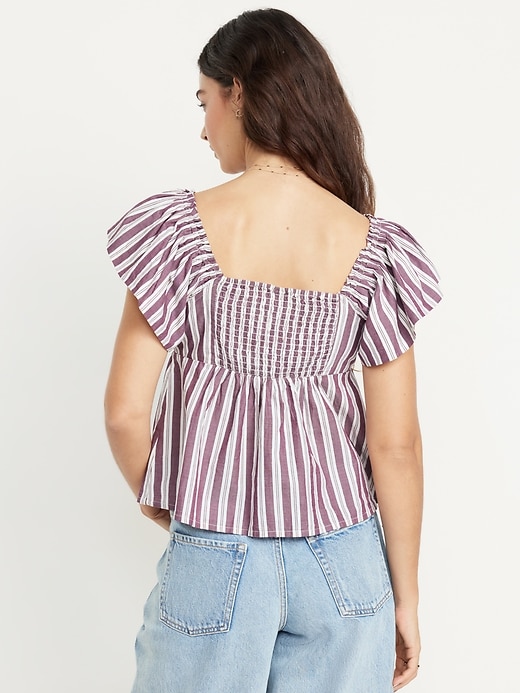 Image number 2 showing, Flutter-Sleeve Top