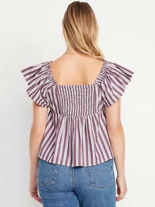 Image number 6 showing, Flutter-Sleeve Top