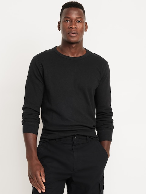 Waffle-Knit T-Shirt