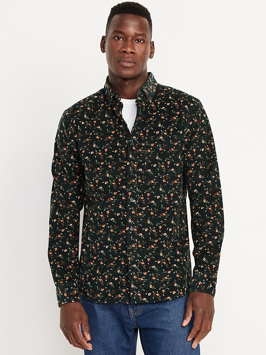 Image number 1 showing, Button-Down Corduroy Shirt