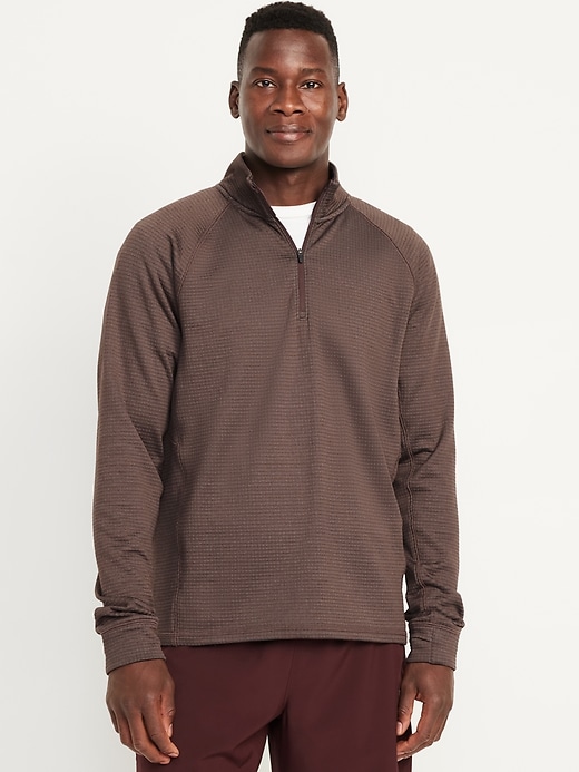 Image number 1 showing, Go-Dry Cool Waffle Quarter Zip