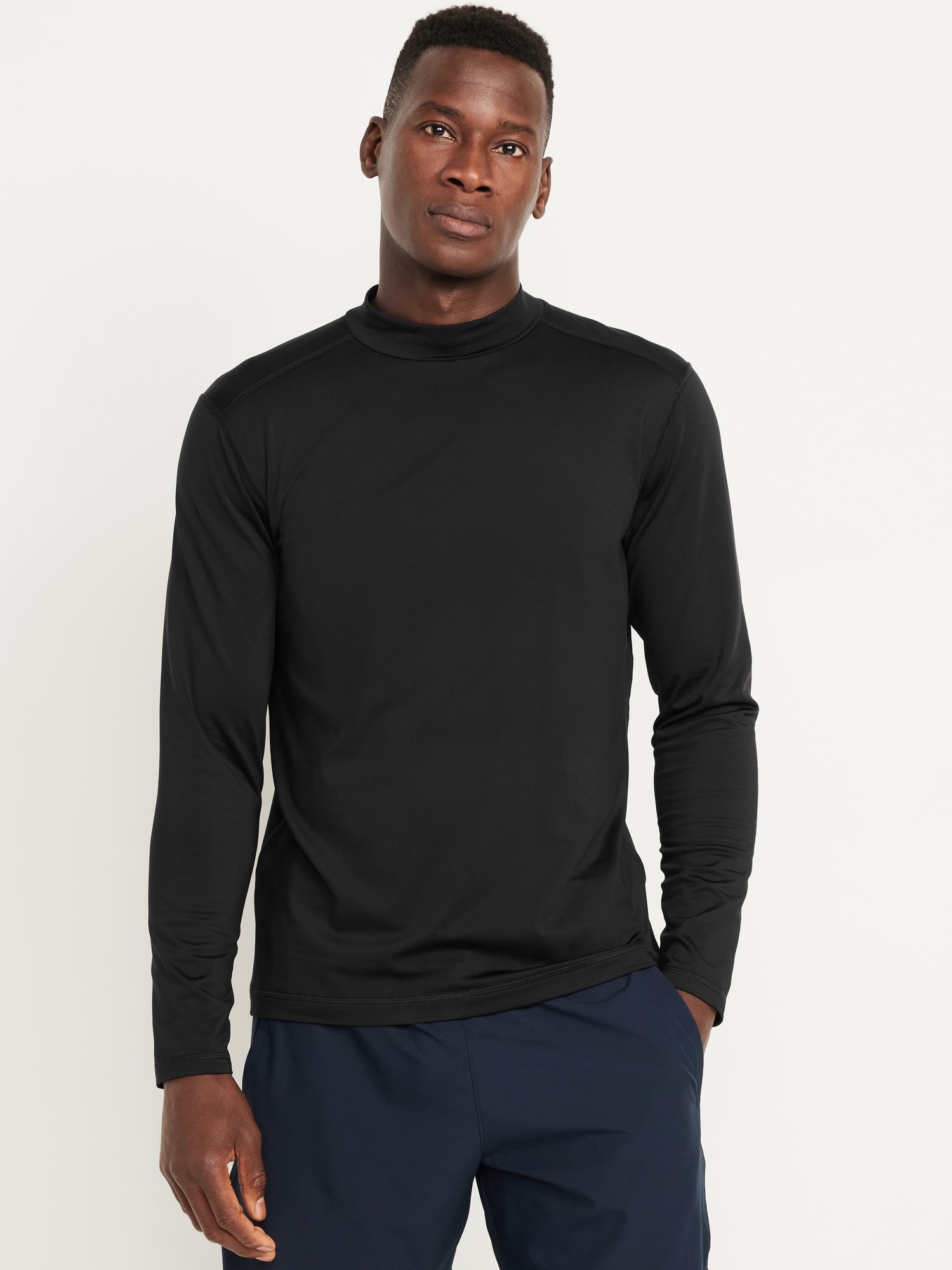 Cozy Baselayer Mock-Neck T-Shirt