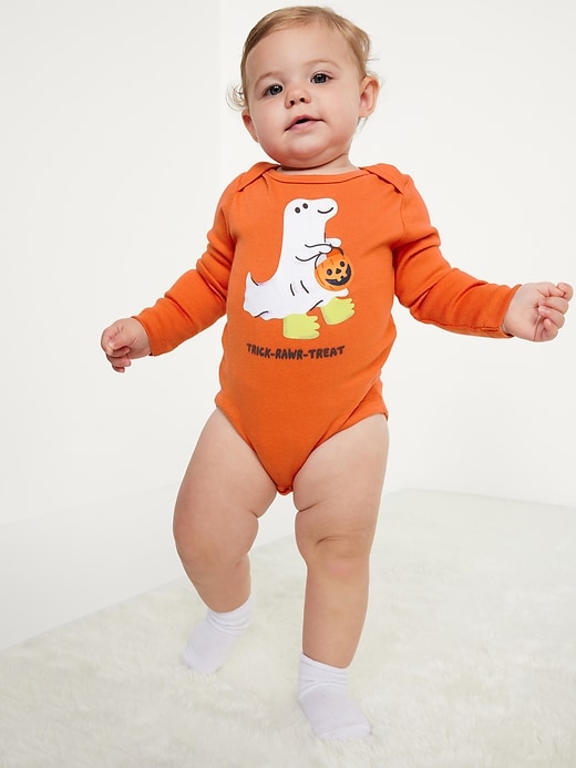 View large product image 1 of 3. Long-Sleeve Graphic Bodysuit for Baby