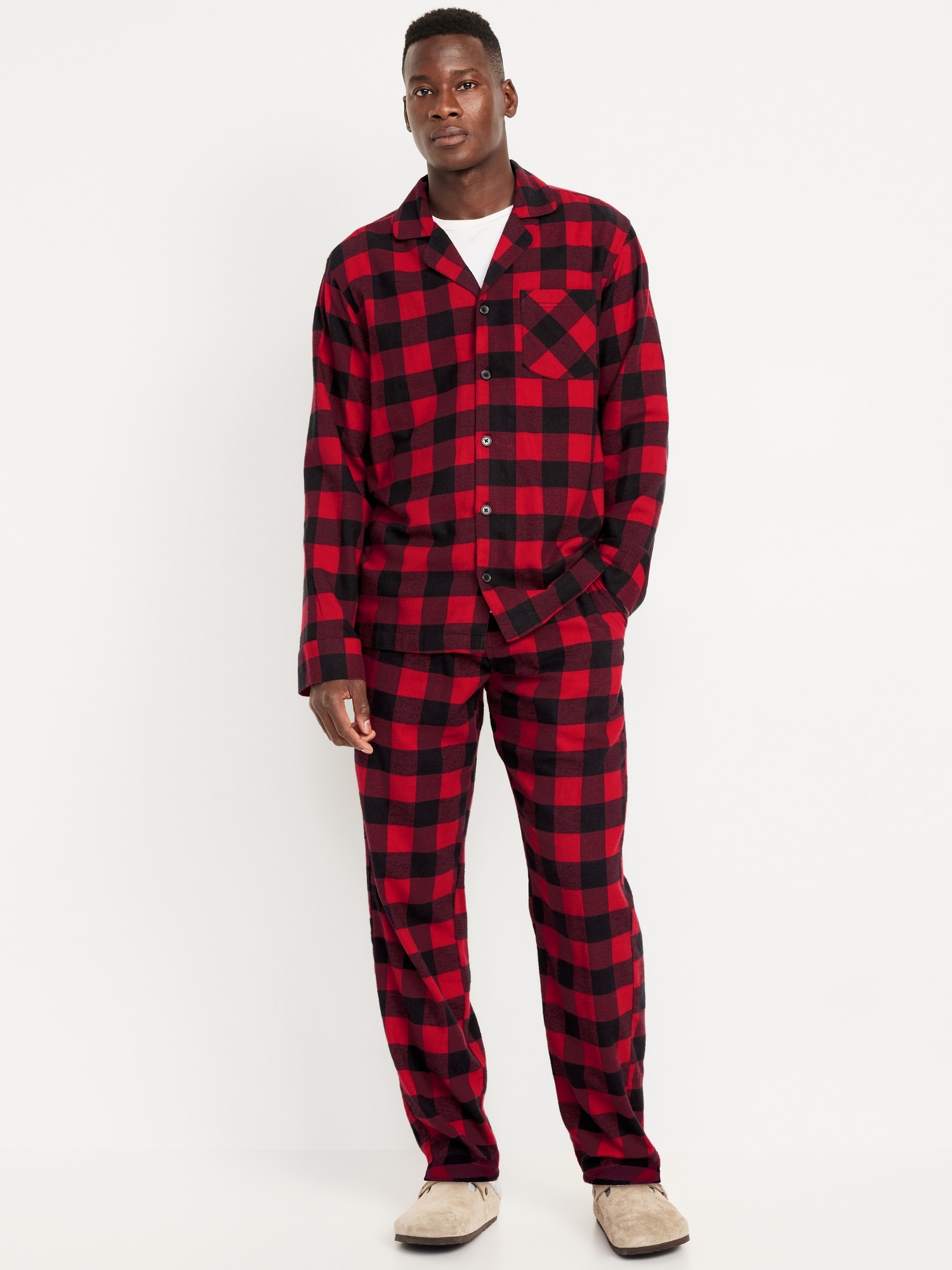 Flannel Pajama Set for Men