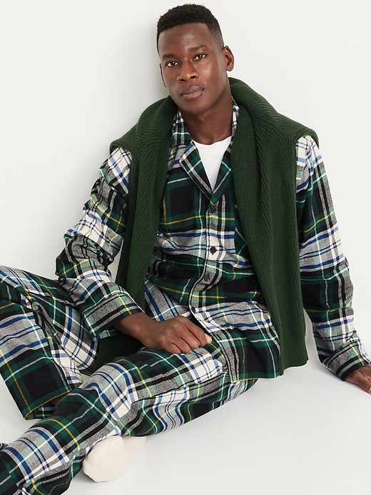 Image number 3 showing, Flannel Pajama Set for Men