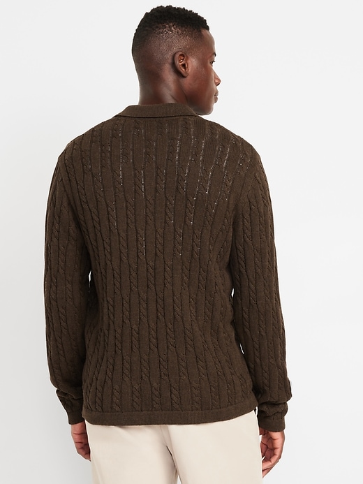 Image number 2 showing, Button-Down Cable-Knit Sweater