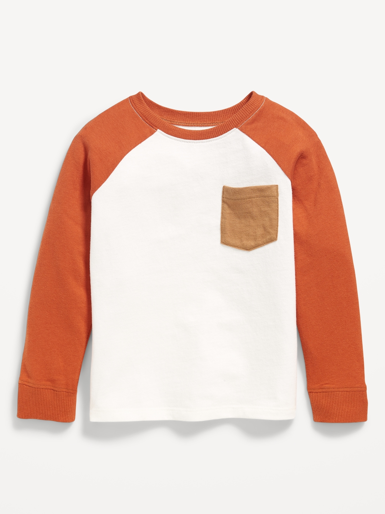 Long-Sleeve Pocket T-Shirt for Toddler Boys