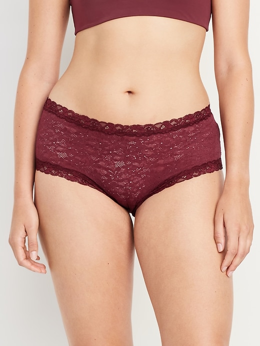 Image number 5 showing, Low-Rise Lace Hipster Underwear