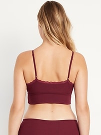 View large product image 6 of 8. Longline Waffle Bralette