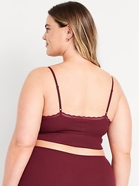 View large product image 8 of 8. Longline Waffle Bralette