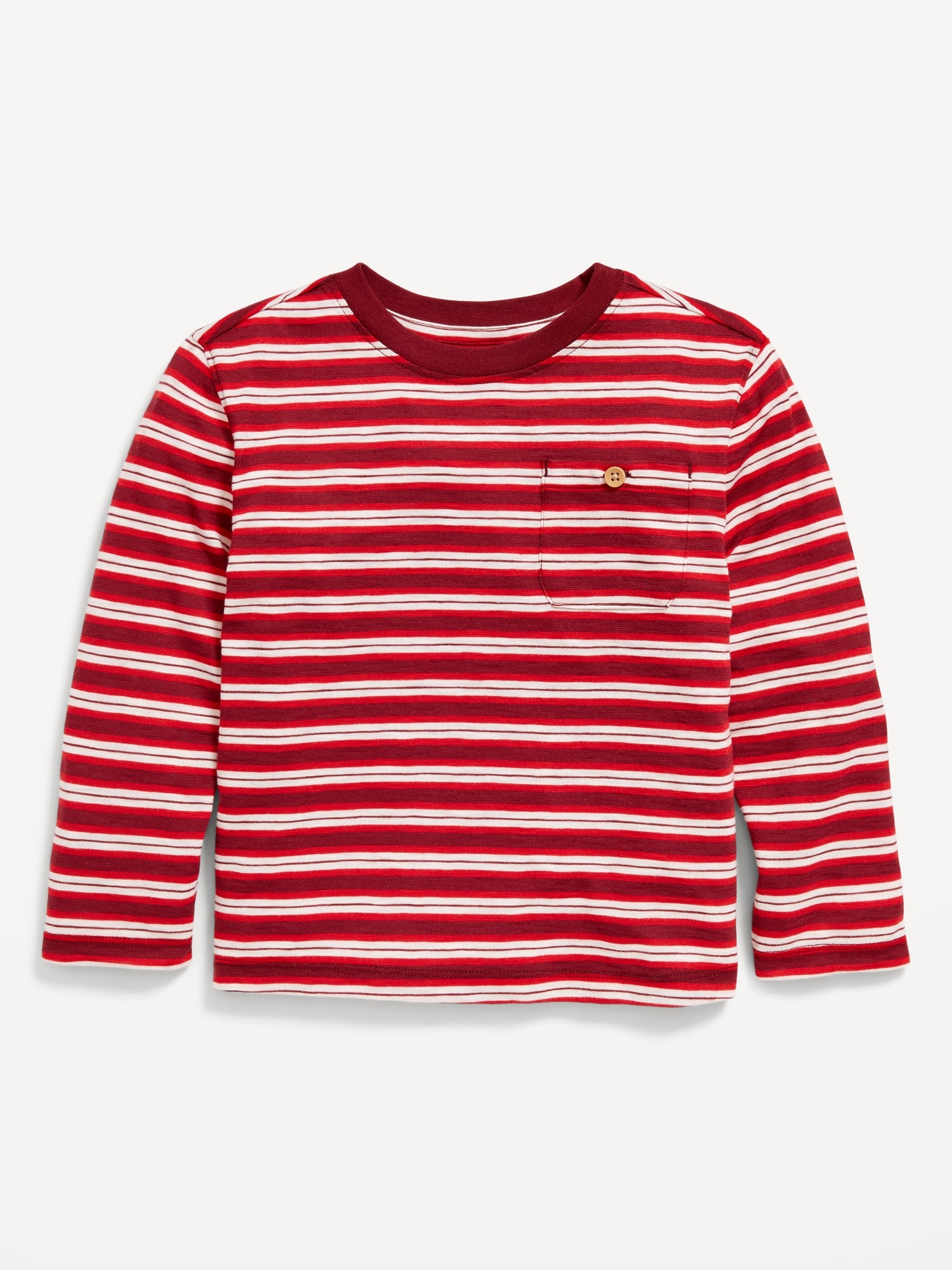 Long-Sleeve Pocket T-Shirt for Toddler Boys