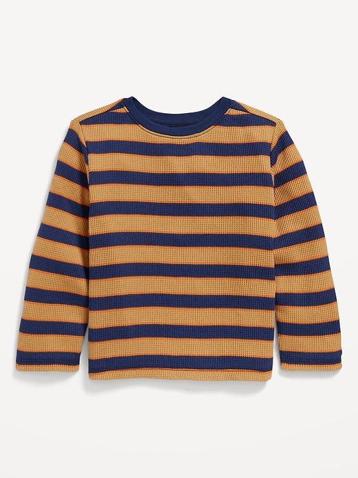 View large product image 1 of 2. Printed Long-Sleeve Thermal-Knit T-Shirt for Toddler Boys