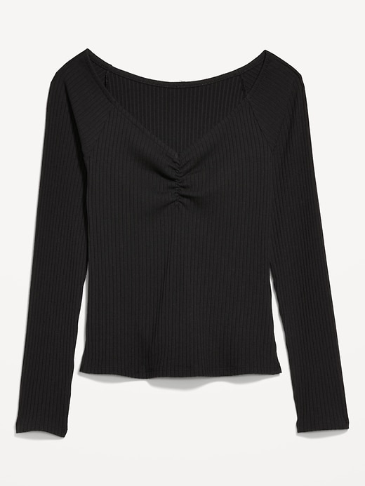 Image number 4 showing, Cinched Rib-Knit Top