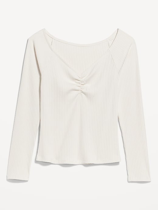 Image number 4 showing, Cinched Rib-Knit Top