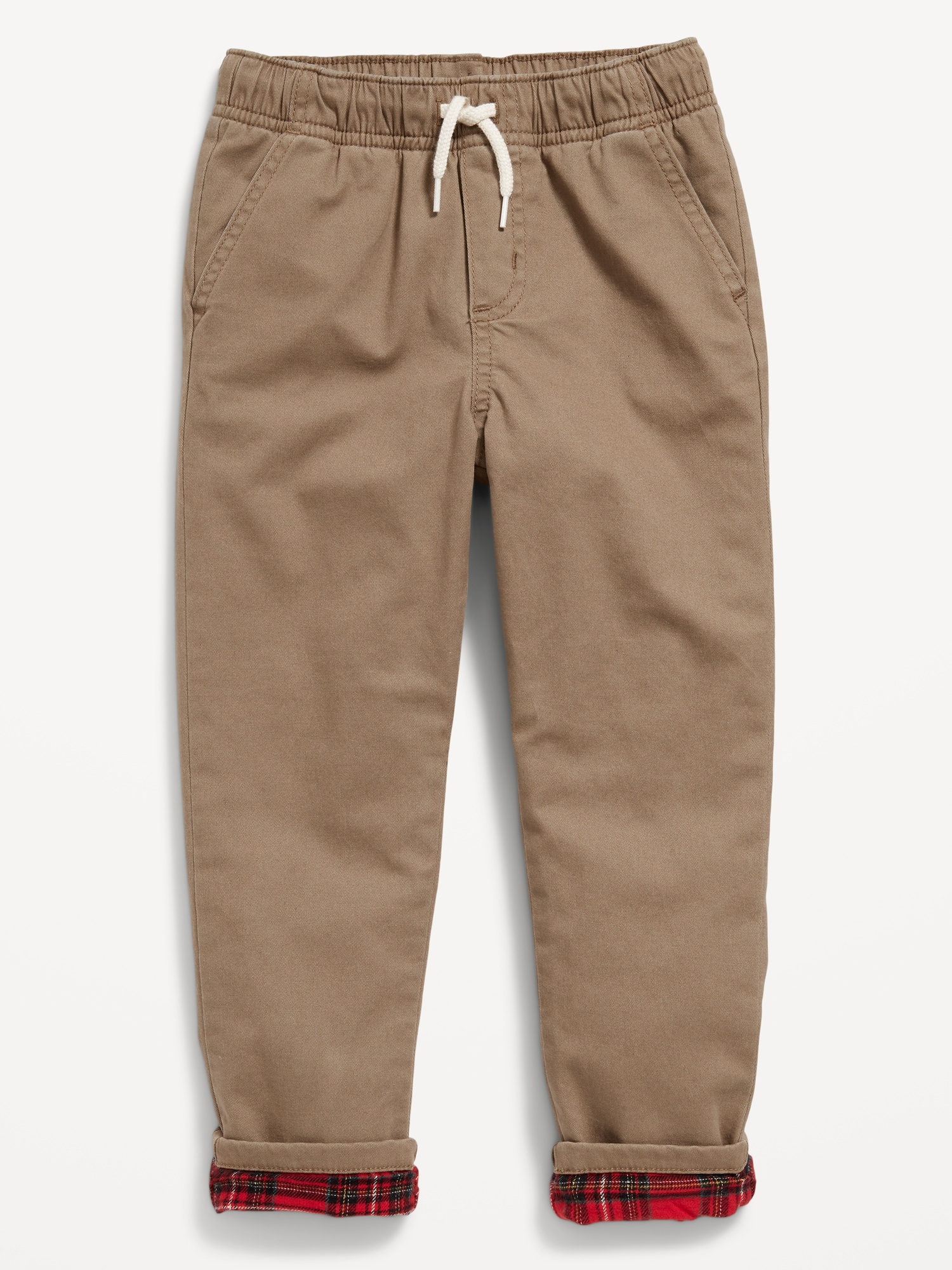 Cozy-Lined Twill Pants for Toddler Boys