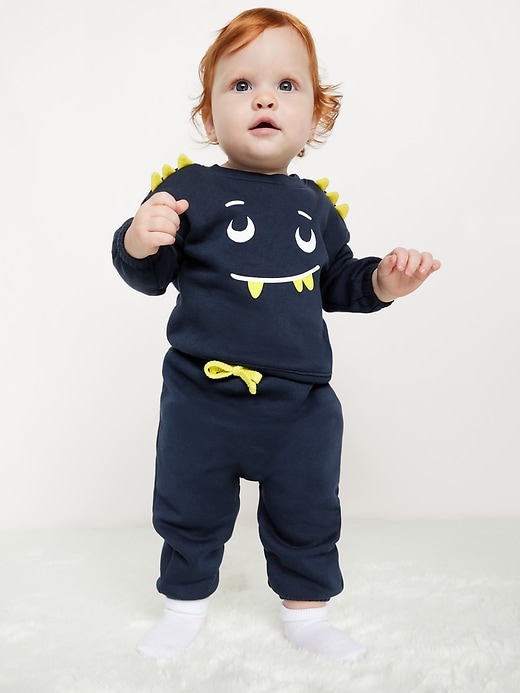 View large product image 1 of 3. Long-Sleeve Graphic Sweatshirt and Sweatpants Set for Baby