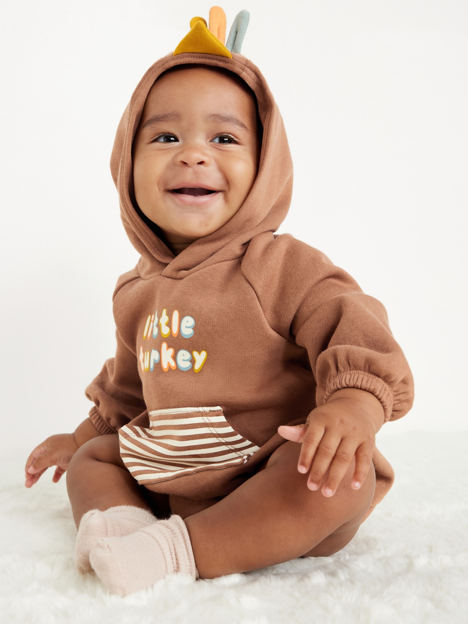 Newborn hooded romper best sale