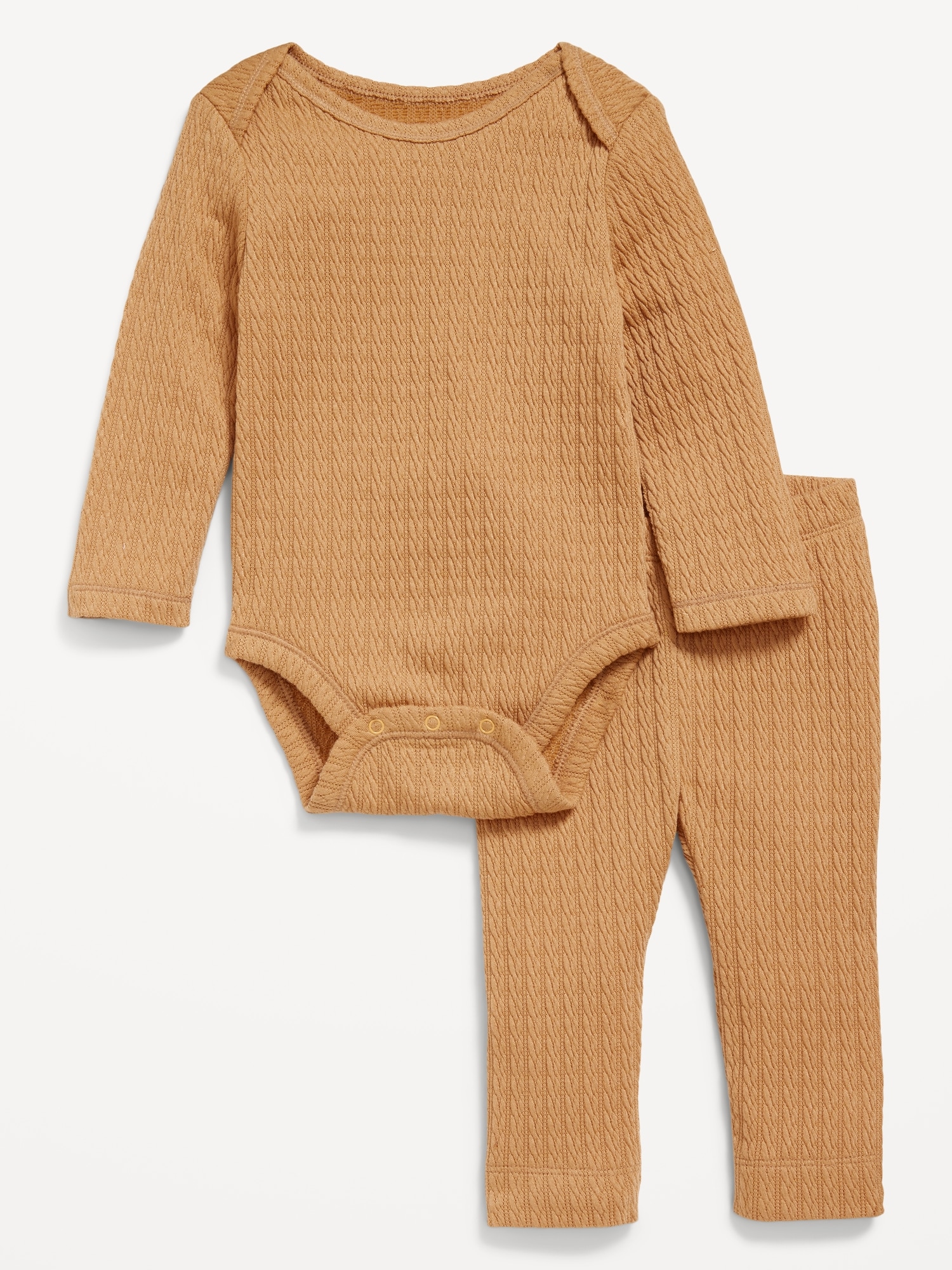 Jacquard-Knit Bodysuit and Leggings Set for Baby