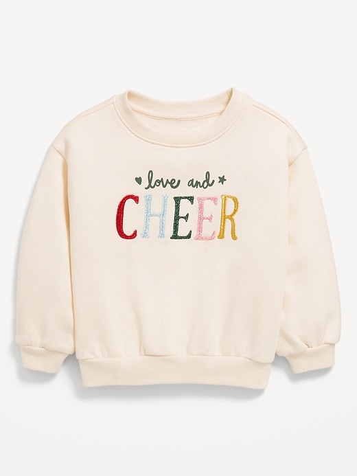 View large product image 2 of 2. Crew-Neck Graphic Sweatshirt for Toddler Girls