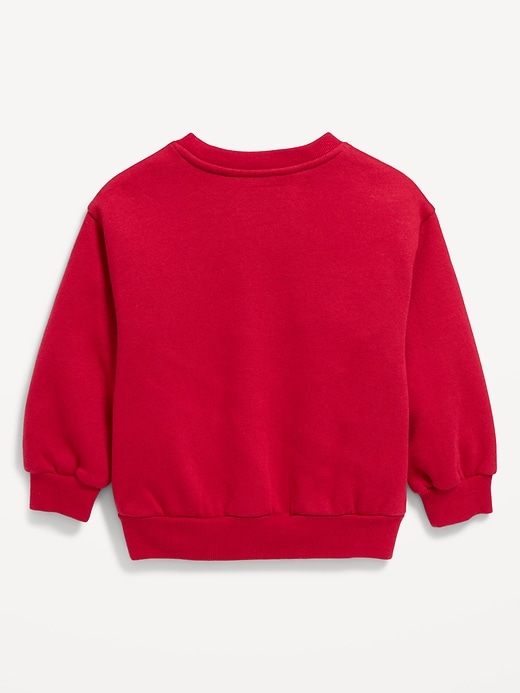 View large product image 2 of 2. Crew-Neck Graphic Sweatshirt for Toddler Girls