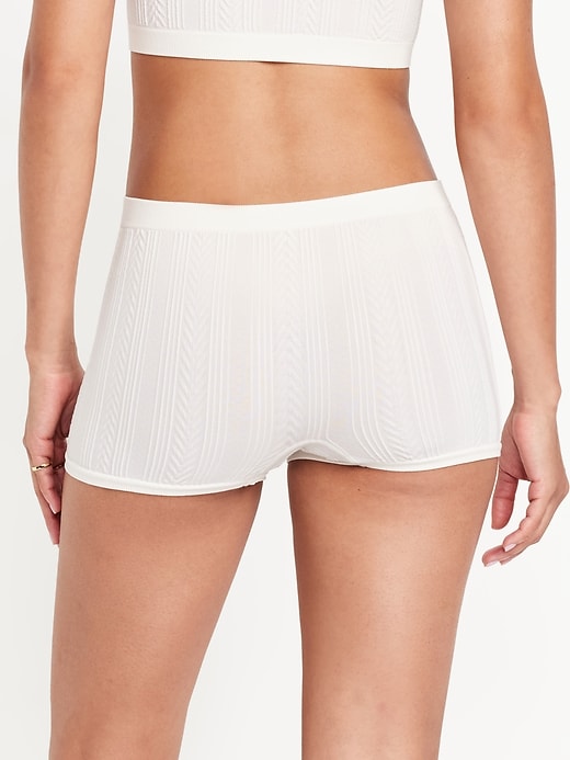 Image number 2 showing, Mid-Rise Seamless Boyshort Underwear