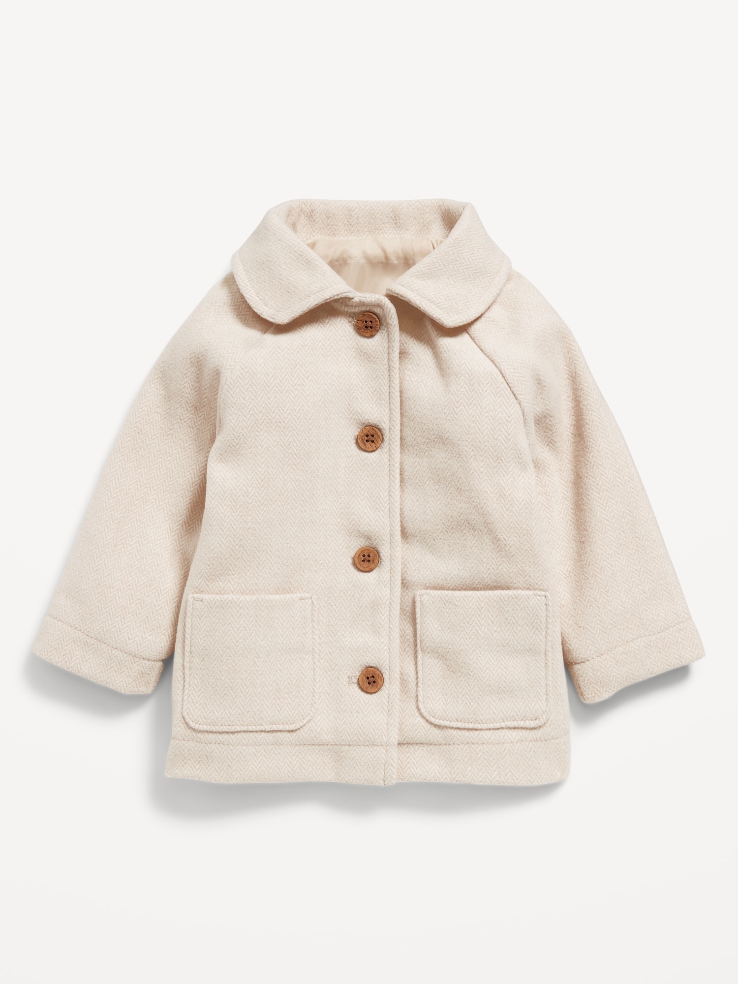 Button-Front Pocket Coat for Baby