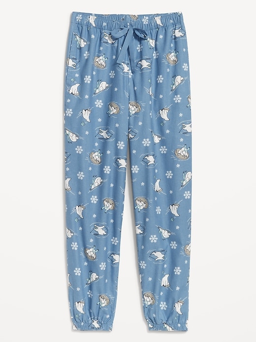 Image number 4 showing, High-Waisted Flannel Pajama Joggers