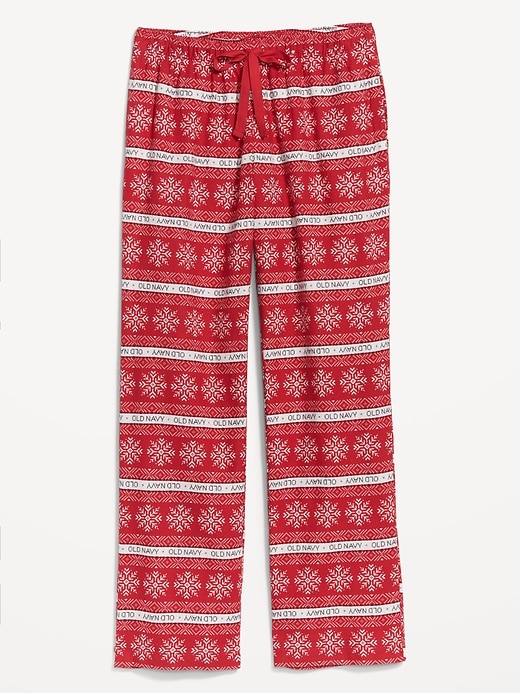 Image number 4 showing, Mid-Rise Printed Flannel Pajama Pants