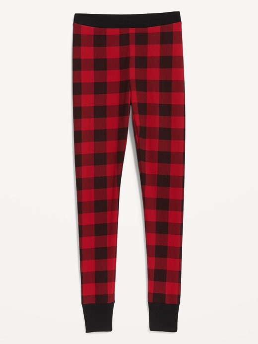 Image number 4 showing, High-Waisted Printed Waffle Pajama Leggings for Women