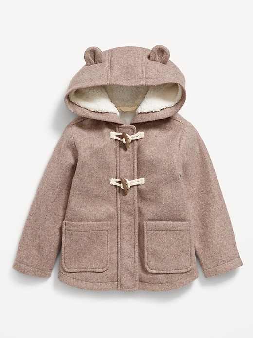 View large product image 2 of 3. Critter-Ear Pocket Coat for Toddler Girls