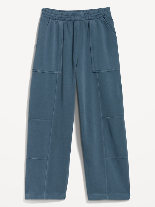 Image number 7 showing, Extra High-Waisted SoComfy Seamed Barrel-Leg Sweatpants