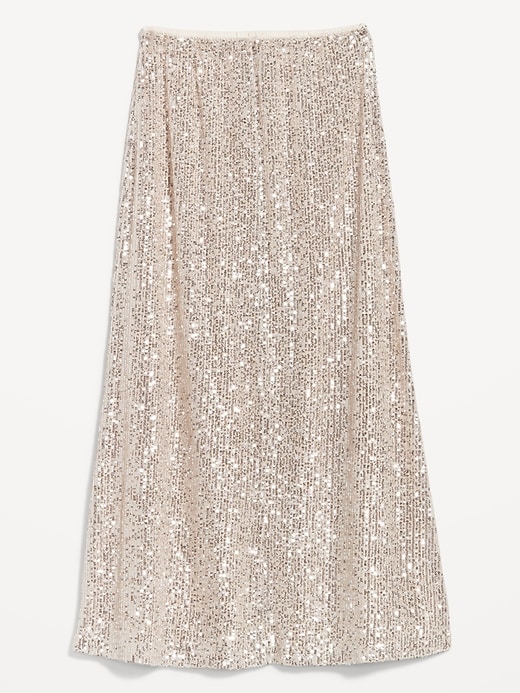 Image number 4 showing, High-Waisted Sequin Maxi Skirt