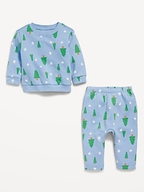 View large product image 3 of 3. Printed Crew-Neck Sweatshirt and Sweatpants Set for Baby