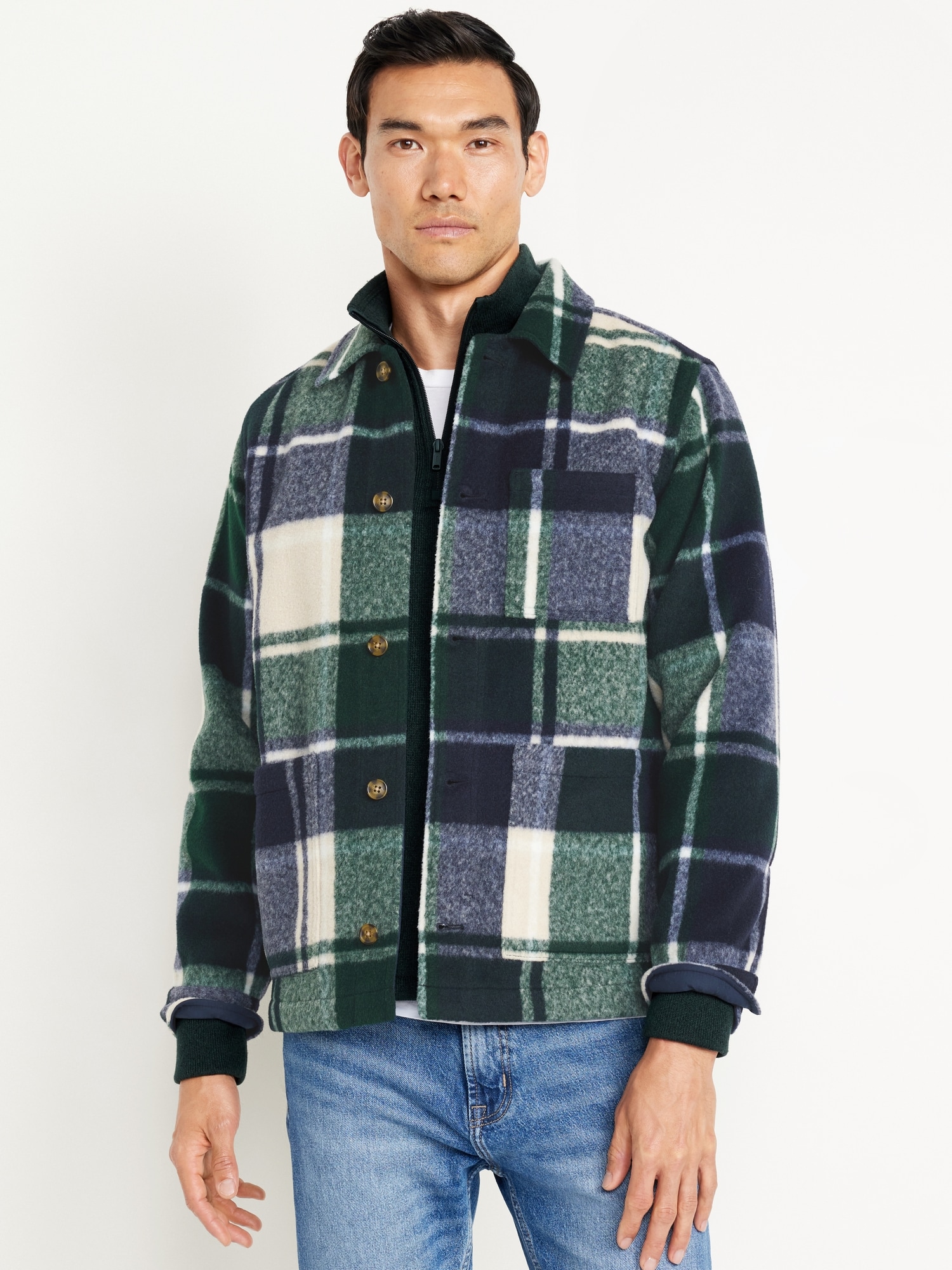 Plaid Chore Jacket | Old Navy